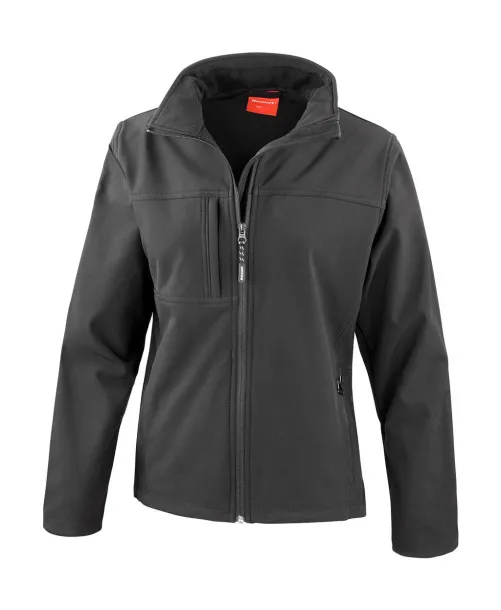  Ladies Classic Softshell Jacket - Result Black