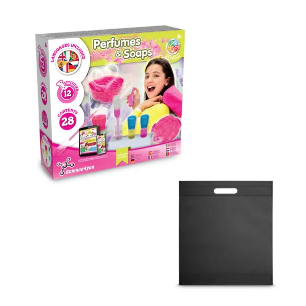 Perfume & Soap Factory Kit IV Educational game supplied with a non-woven gift bag (80 g/m²) Black