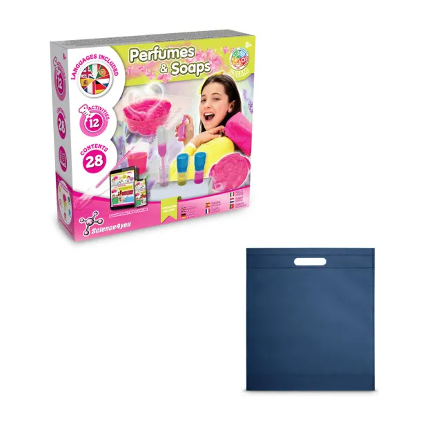 Perfume & Soap Factory Kit IV Educational game supplied with a non-woven gift bag (80 g/m²) Blue