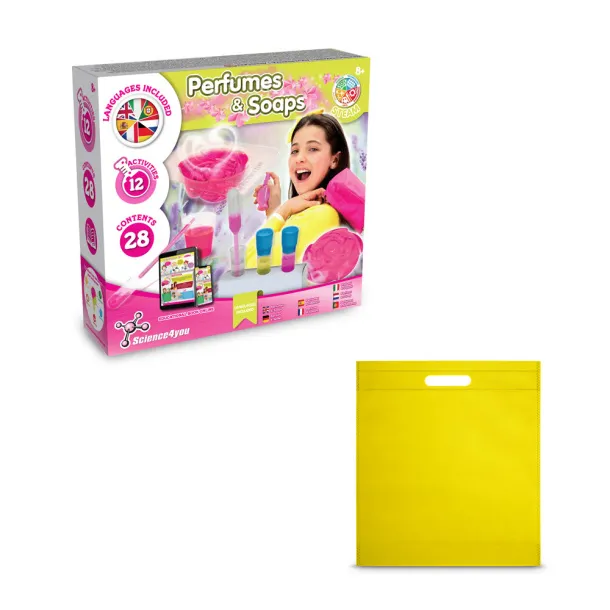 Perfume & Soap Factory Kit IV Educational game supplied with a non-woven gift bag (80 g/m²) Yellow