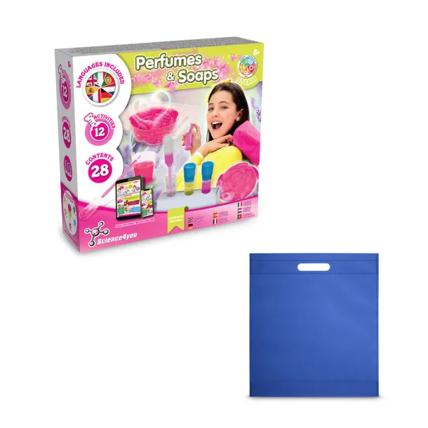 Perfume & Soap Factory Kit IV Educational game supplied with a non-woven gift bag (80 g/m²) Royal blue