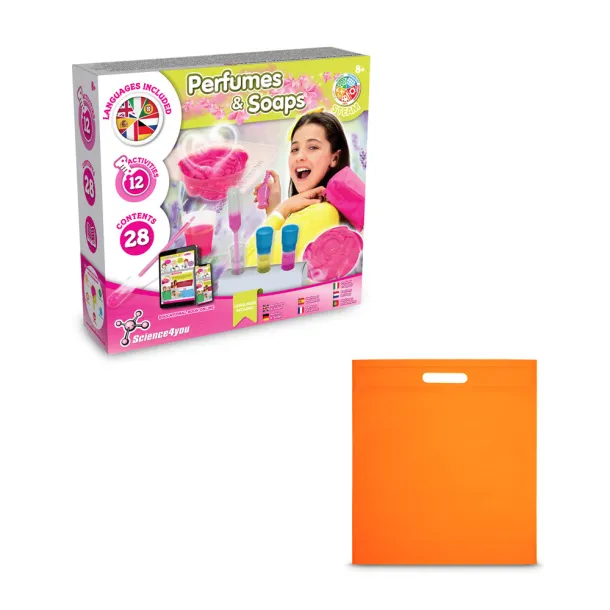 Perfume & Soap Factory Kit IV Educational game supplied with a non-woven gift bag (80 g/m²) Orange