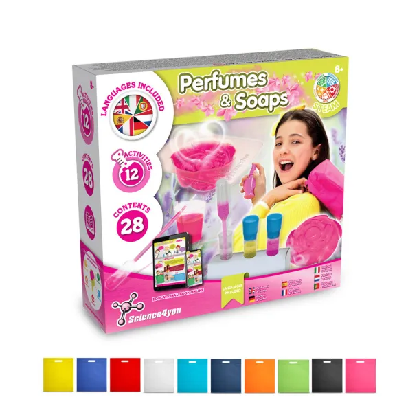 Perfume & Soap Factory Kit IV Educational game supplied with a non-woven gift bag (80 g/m²)