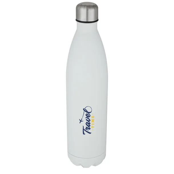 Cove 1 L vacuum insulated stainless steel bottle - Unbranded White