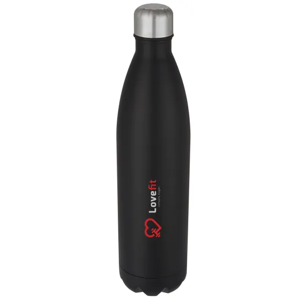 Cove 1 L vacuum insulated stainless steel bottle - Unbranded Solid black