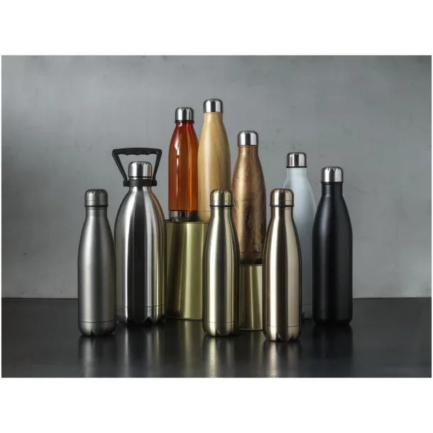 Cove 1 L vacuum insulated stainless steel bottle Crna