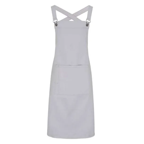  CROSS BACK ’BARISTA’ BIB APRON - Premier Silver