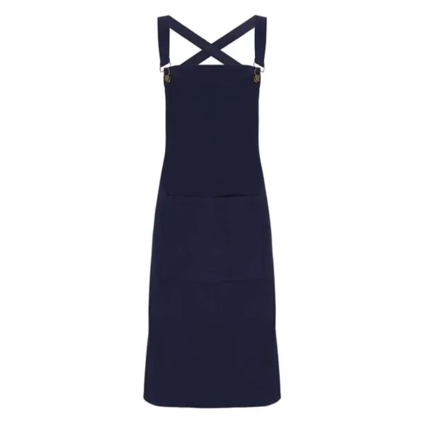  CROSS BACK ’BARISTA’ BIB APRON - Premier Navy