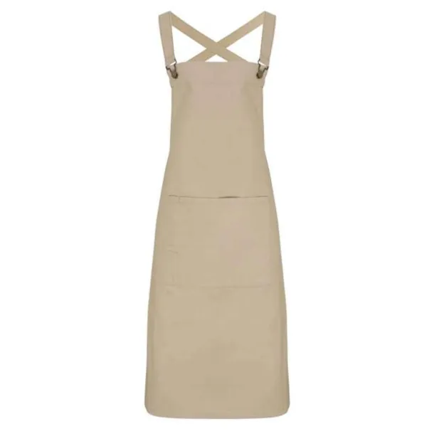  CROSS BACK ’BARISTA’ BIB APRON - Premier Khaki