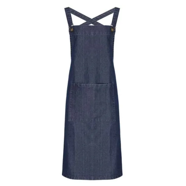  CROSS BACK ’BARISTA’ BIB APRON - Premier Indigo Denim