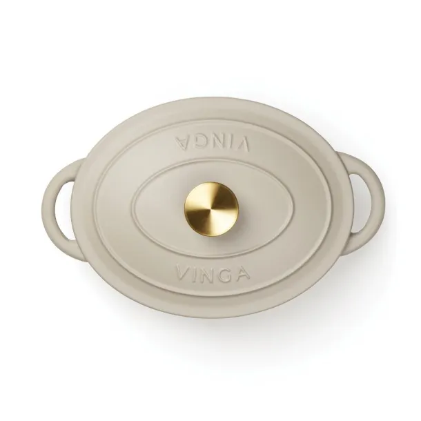  VINGA Monte enameled cast iron pot 3.5L - Vinga Warm Grey 3 