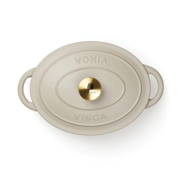  VINGA Monte enameled cast iron pot 3.5L - Vinga Warm Grey 3 