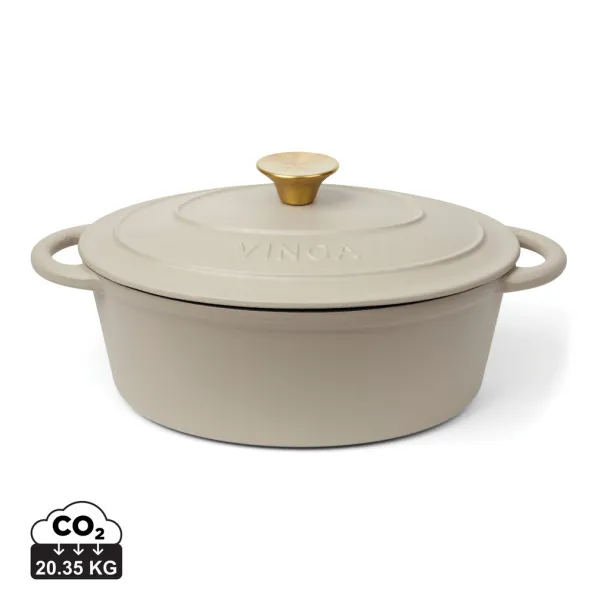  VINGA Monte enameled cast iron pot 3.5L - Vinga Warm Grey 3 