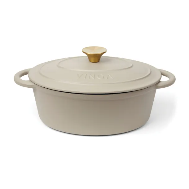  VINGA Monte enameled cast iron pot 3.5L - Vinga Warm Grey 3 