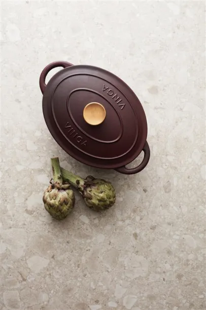  VINGA Monte enameled cast iron pot 3.5L - Vinga Crvena