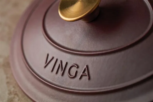  VINGA Monte enameled cast iron pot 3.5L - Vinga Red