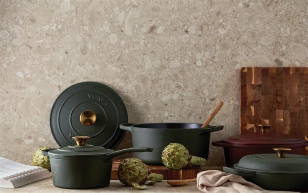  VINGA Monte enameled cast iron pot 3.5L - Vinga Zelena