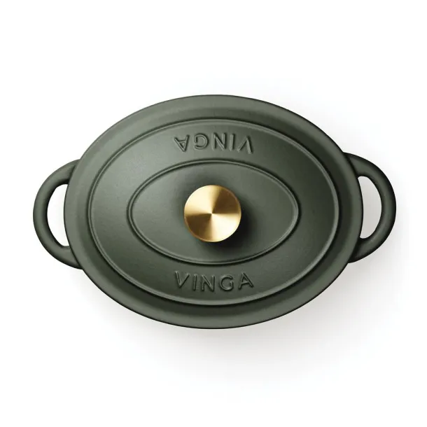  VINGA Monte enameled cast iron pot 3.5L - Vinga Green