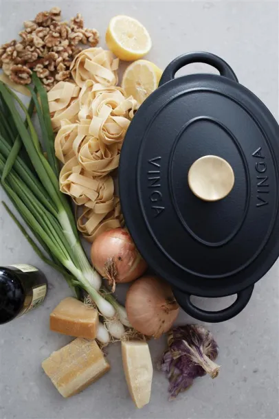  VINGA Monte enameled cast iron pot 3.5L - Vinga Black