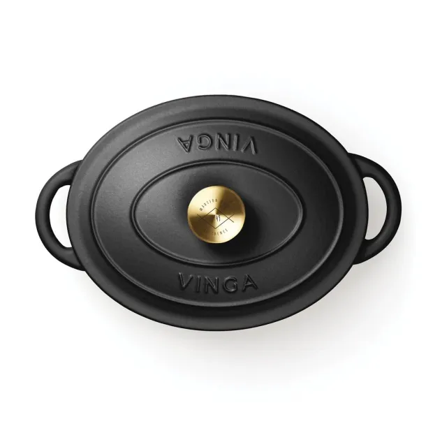  VINGA Monte enameled cast iron pot 3.5L - Vinga Black