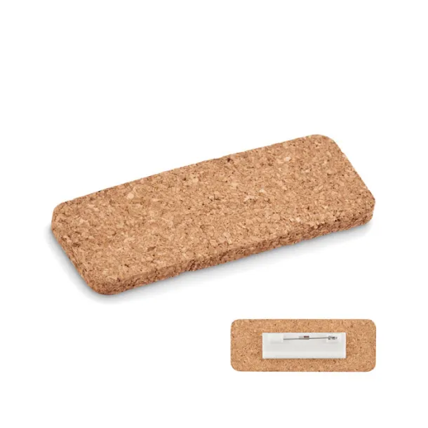 DERO Name tag holder in cork Beige