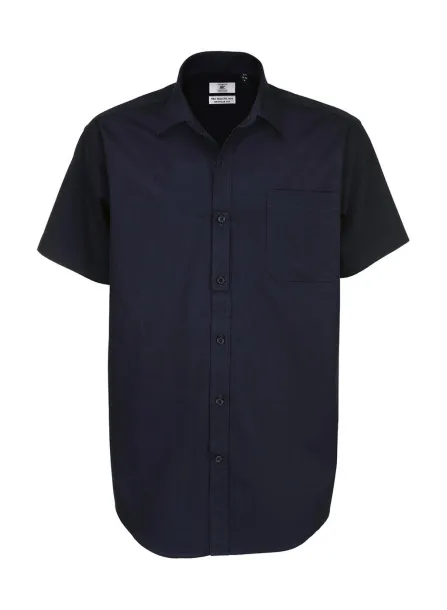  Sharp SSL/men Twill Shirt - B&C Navy