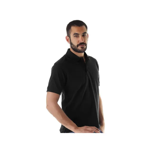 AZZURRO II Muška polo majica kratkih rukava, 180 g/m2 - EXPLODE Crna
