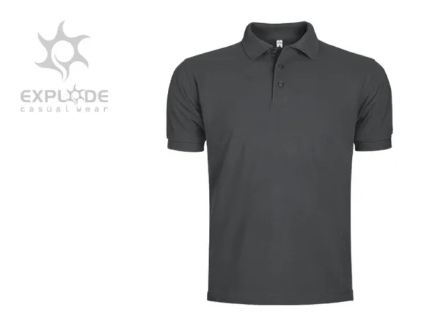 AZZURRO II polo shirt - EXPLODE Dark gray