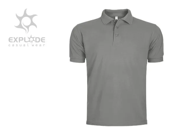 AZZURRO II Muška polo majica kratkih rukava, 180 g/m2 - EXPLODE Siva