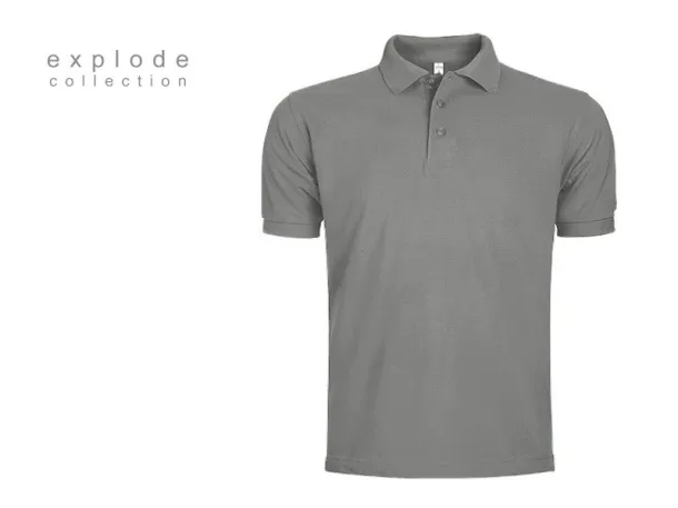 AZZURRO II Muška polo majica kratkih rukava, 180 g/m2 - EXPLODE Siva