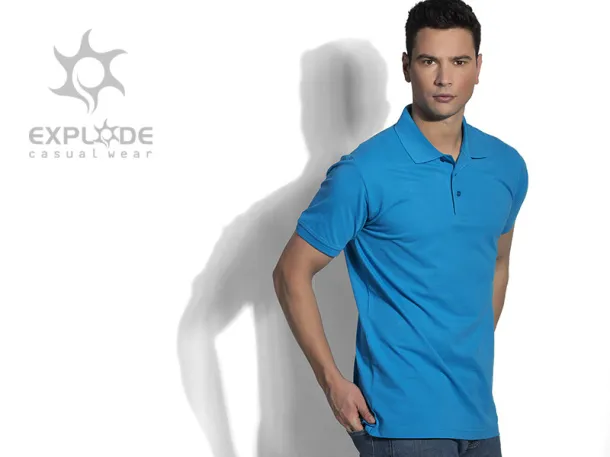 AZZURRO II Muška polo majica kratkih rukava, 180 g/m2 - EXPLODE Tirkizna