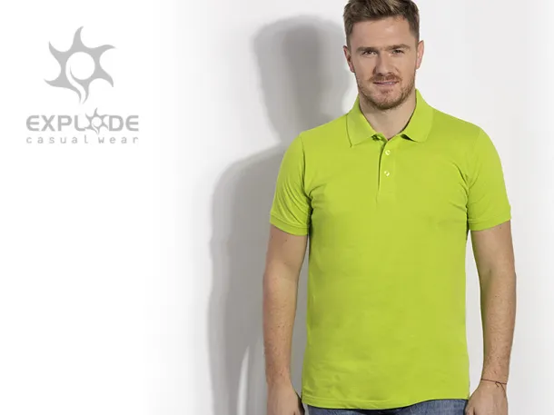 AZZURRO II Muška polo majica kratkih rukava, 180 g/m2 - EXPLODE Kivi
