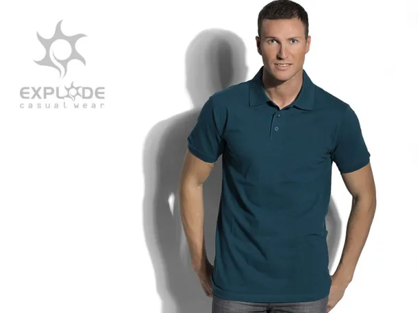 AZZURRO II Muška polo majica kratkih rukava, 180 g/m2 - EXPLODE Petrol zelena