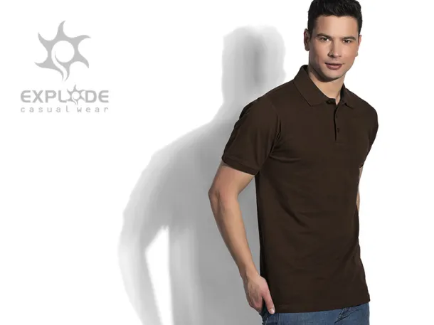 AZZURRO II polo shirt - EXPLODE Brown