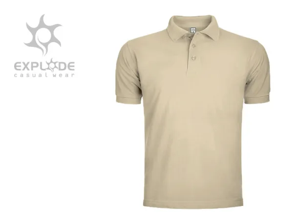 AZZURRO II Muška polo majica kratkih rukava, 180 g/m2 - EXPLODE Krem Bež