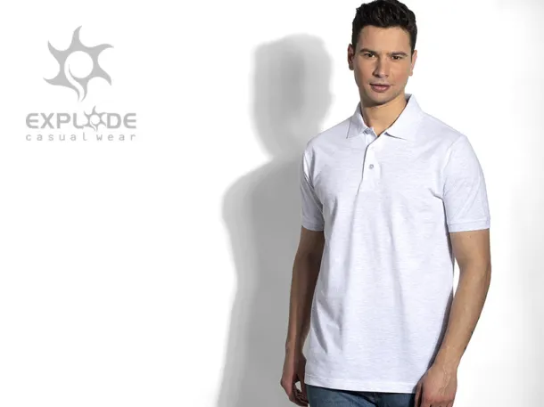 AZZURRO II Muška polo majica kratkih rukava, 180 g/m2 - EXPLODE Pepeljasto svijetlosiva