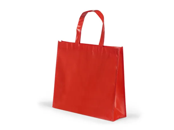 MARIPOSA laminated non woven shopping bag - BRUNO Red