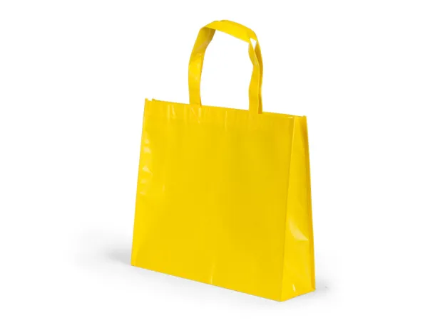 MARIPOSA laminated non woven shopping bag - BRUNO Yellow