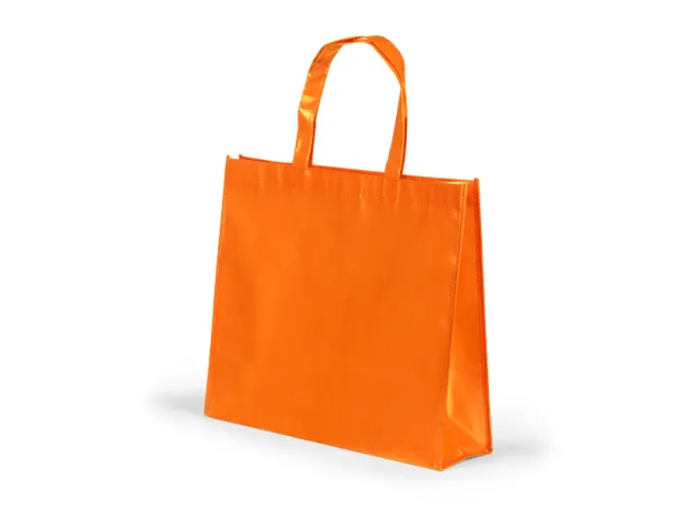 MARIPOSA laminated non woven shopping bag - BRUNO Orange