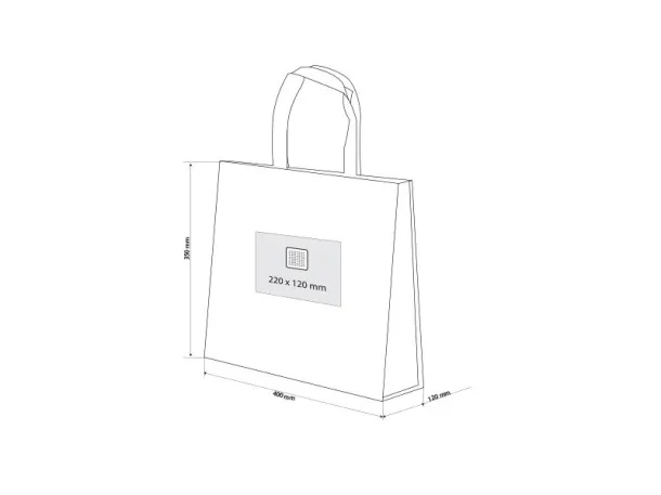 MARIPOSA laminated non woven shopping bag - BRUNO White