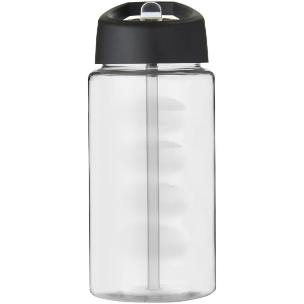 H2O Bop 500 ml spout lid sport bottle - Unbranded White Solid black