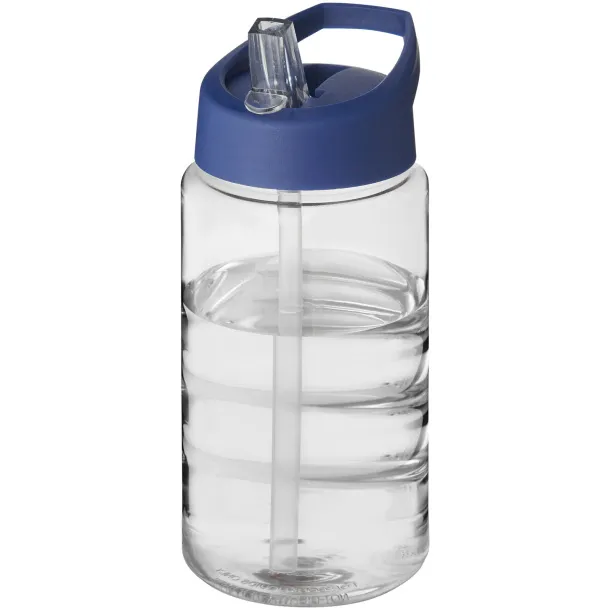 H2O Bop 500 ml spout lid sport bottle - Unbranded White Blue