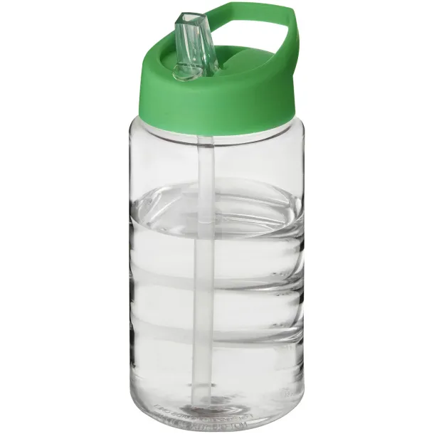 H2O Bop 500 ml spout lid sport bottle - Unbranded White Green