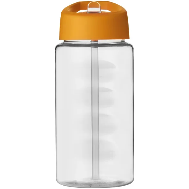 H2O Bop 500 ml spout lid sport bottle - Unbranded White Orange