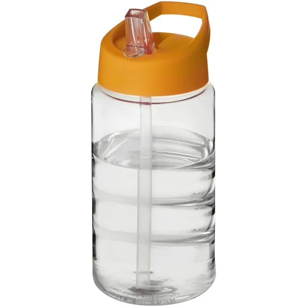 H2O Bop 500 ml spout lid sport bottle - Unbranded White Orange