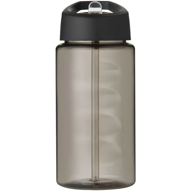 H2O Bop 500 ml spout lid sport bottle Charcoal Solid black