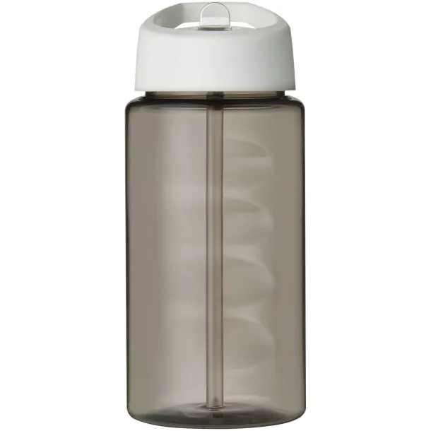 H2O Bop 500 ml spout lid sport bottle - Unbranded Charcoal White