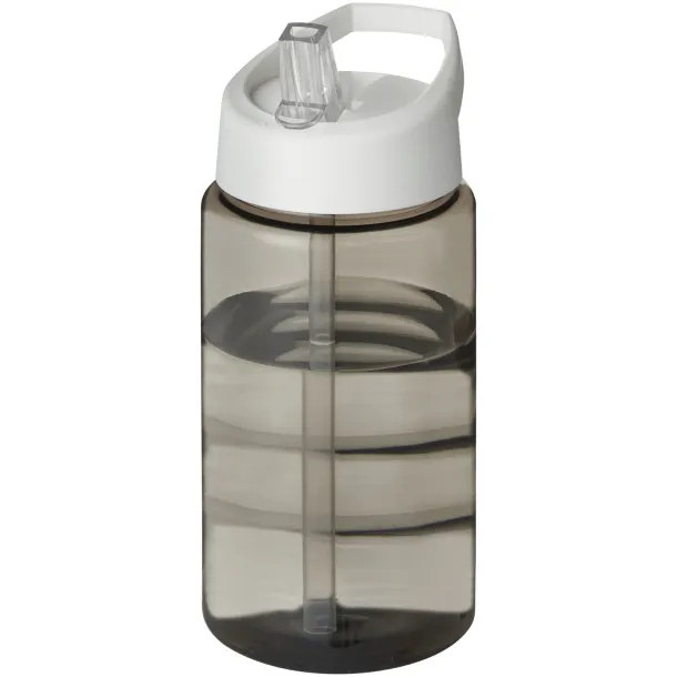 H2O Bop 500 ml spout lid sport bottle - Unbranded Charcoal White