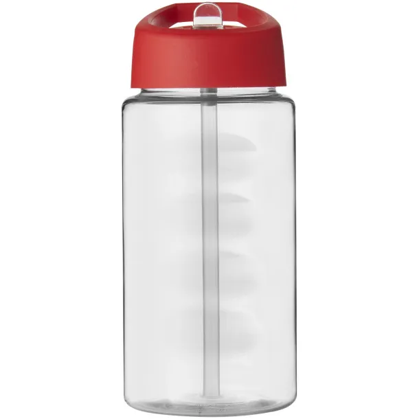 H2O Bop 500 ml spout lid sport bottle - Unbranded White Red