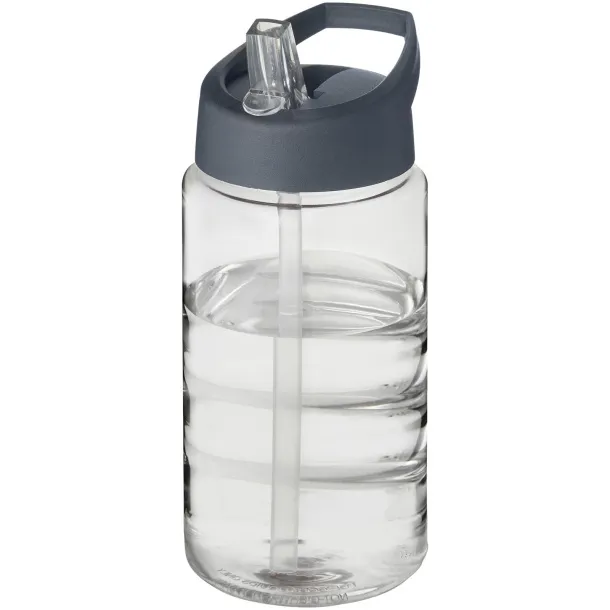 H2O Bop 500 ml spout lid sport bottle - Unbranded White Storm grey